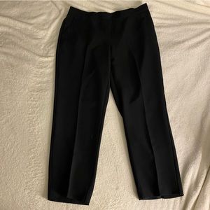 Ellen Tracy Black Pants Elastic Waist Slacks Size L